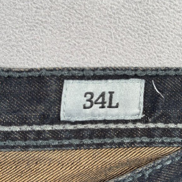 BKE Tyler Jeans Mens 34L Black Straight Leg Stretch Denim Western Grunge 36x33 - Picture 9 of 13